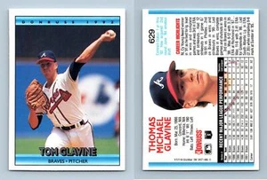 Tom Glavine - Braves #629 Donruss 1992 Baseball Trading Card - Picture 1 of 1