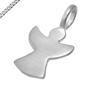 Anhänger Engel mattiert auch mit Kette Kettenanhänger Schutzengel 925 Silber Neu - Picture 1 of 5