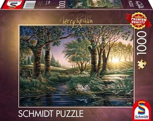 NEW Schmidt Jigsaw Puzzle 1000 Pieces 58546 Morning Magic at the Lake - Picture 1 of 2