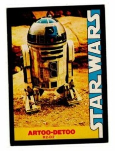 1977 Star Wars Wonder Bread R2-D2 Artoo-Detoo #8 Trading Card High Grade EX-
