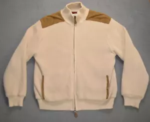 Orvis Suéter Chaqueta Para Hombre L Tejido Pesado Forrado Pescador Parches para el Hombro 31TH - Imagen 1 de 9