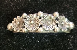 Native American Navajo Sterling Silver Flower rings Signed Kee Monioya size 5 - Picture 1 of 3