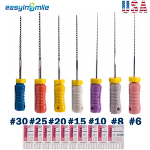 Dental K-Feile 25mm endodontische Wurzelkanalfeile K-Feilen #6/8/10/15 rostfreie Feilen - Bild 1 von 22