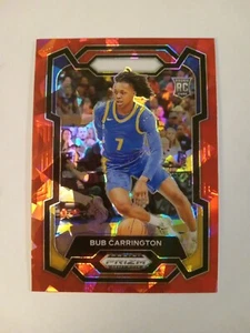 2024 Panini Prizm Draft Picks - Bub Carrington #88 Red Ice Prizm (RC) - Bild 1 von 7