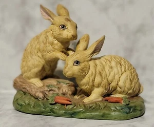 Par de conejitos de conejo de porcelana vintage 44/860K - Imagen 1 de 5