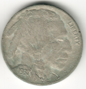 USA - 1937P - Buffalo Nickel - Flat Ground - No mint mark - #12078RG