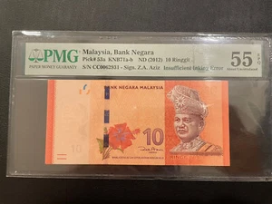 RM10 Insufficient Inking Error PMG 55 EPQ - Picture 1 of 2