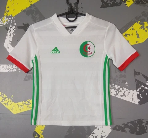 Algeria Home football shirt 2018 - 2019 Adidas White Young Size XS ig93 Cover