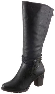 RETOURE - Rieker Stiefel mit Zierbänder XL-Schaft 653548 Schwarz 38 - Bild 1 von 2