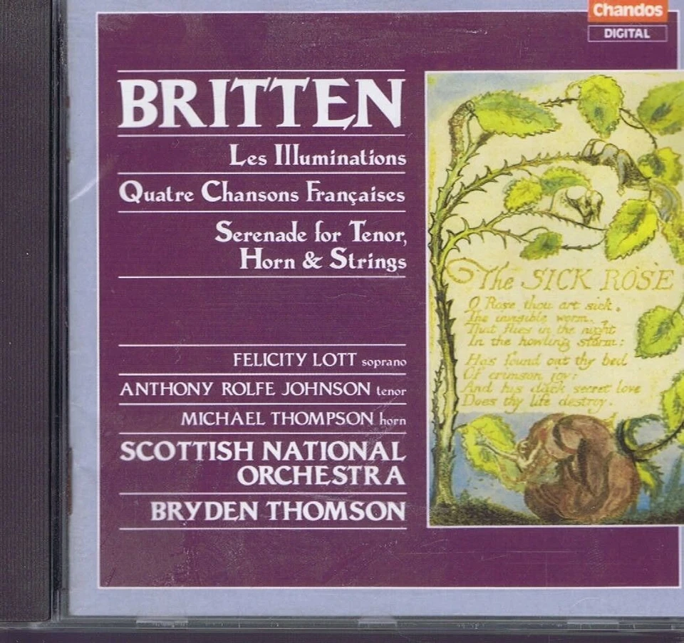 CHANDOS FELICITY LOTT SINGS BRITTEN LES ILLUMINATIONS  DELETED  - Image 1 of 1