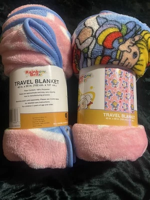 Manta de Viaje Rainbow Brite 40" x 50" Estrellas Arco Iris Brite Twink Rosa Foto 1 de 2