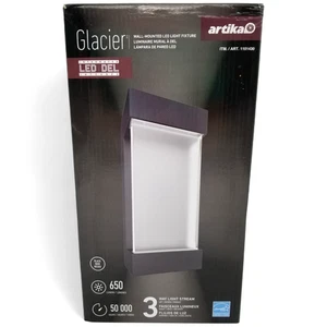 Artika Glacier Integrated LED Indoor/Outdoor Hardwired 3-Way Light - NEW - Picture 1 of 12