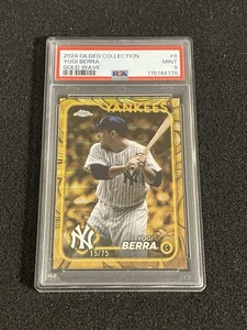 Yogi Berra 2024 Topps Colección Dorada Refractor Onda Dorada #d/75 PSA 9 Yankees - Imagen 1 de 2