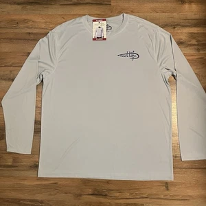 Reel Life Camicia Pesca Uomo XL Grigio Bandiera Americana Sunray Defender UPF 50 Macchia - Foto 1 di 7