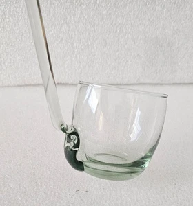 Schöpfkelle mundgeblasen Glas hellgrün klar 10" für Bowle Schüssel Getränke Kompott - Bild 1 von 9