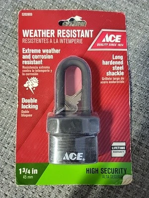 Ace 1 3/4" High Security Steel Double Locking Padlock 5202809 - Image 1 of 2