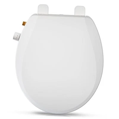 Bidet Toilet Seat with Quiet-Close, Non-Electric Bidet Toilet Seat with Round Foto 1 de 4