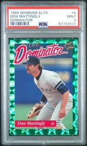1993 DONRUSS ELITE DOMINATOR #6 DON MATTINGLY 4179/5000 PSA 9 - Picture 1 of 2