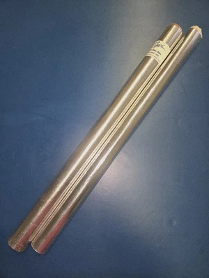 Lote de rollos envolventes de regalo de plata vintage - 25 ft NOS + 15 ft usados - acabado mixto - Capri Foto 1 de 4