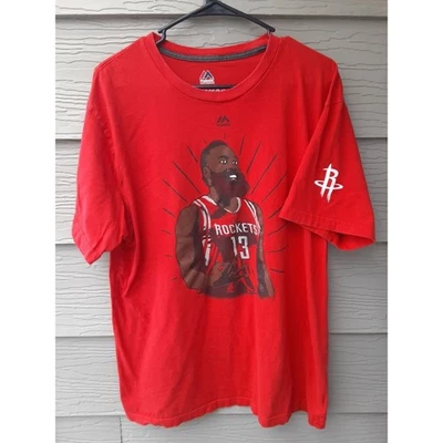 Majestic XL Red James Harden Rockets 13 T Shirt - Image 1 of 4