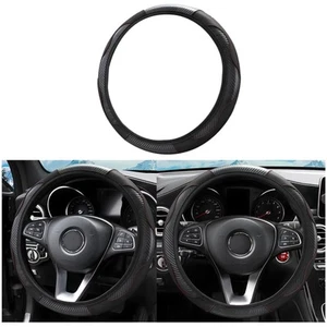 Universal Lenkradbezug rutschfest atmungsaktiv langlebig Mikrofaser  schwarz - Bild 1 von 2