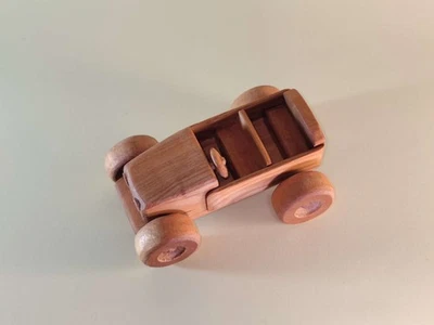 Handmade Wooden small car – Classic Toy Kids, Christmas - Image 1 of 4