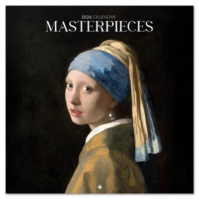 Calendrier mural Erik, Grandes Oeuvres d'Art 30x30cm (2026) - Photo 1/4