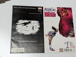 MOON GIRL AND DEVIL DINOSAUR #1 MAIN COVER & HIP HOP VARIANT 2016 1ST APP KEY  - Picture 1 of 11