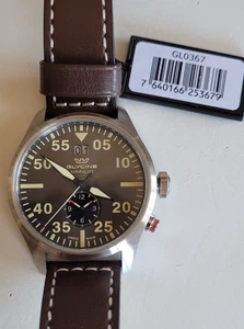 Glycine Airpilot Swiss Herren Fliegeruhr 1WC Style braunes Metallzifferblatt GL0367 44mm - Bild 1 von 22
