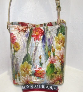 Brahmin Celina Succulent Bloom Melbourne Leather Shoulder Bucket Bag NWT $345 - Bild 1 von 9