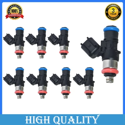 For 2006-2013 Chevrolet Corvette 2008-2009 Pontiac G8 12576341 8x Fuel Injectors - Image 1 of 4