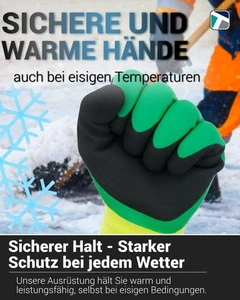 Guantes de trabajo de invierno Ice Water guantes de invierno forrados talla 10 impermeables - Imagen 1 de 30