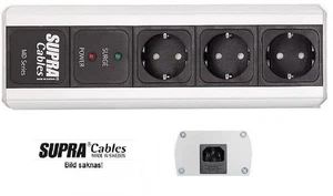 SUPRA CABLE LORAD MD03 EU SP MEHRFACHSTECKDOSE SCHUTZ SP SCHALTER SWITCH NEU - Bild 1 von 1