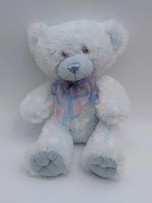 Juguete de peluche First Main Delaney Blue Bear de 10 pulgadas Foto 1 de 4