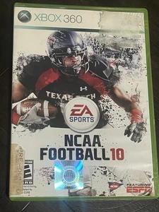 🏈 NCAA Football 10 Game Disc (Xbox 360, EA Sports) + Case 🏈 - Picture 1 of 3