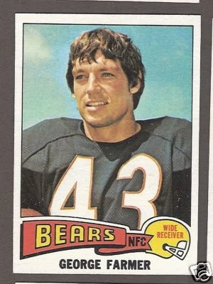 1975 Topps FB-#346 George Farmer/Bears NM - Image 1 of 1