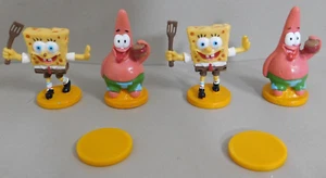 6 Stück Lot Spongebob & Patrick Kuchen Topper Dame Spielzeug 2" Figuren Viacom PVC - Bild 1 von 5