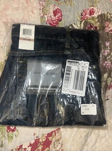 🩷 Calvin Klein Jeans Ladies SZ 12X30 Blue Stretch Low-Rise Bootcut Pants new - Picture 1 of 12
