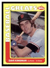 1991 Swell Baseball Greats #52 DAVE KINGMAN San Francisco Giants ~B4I