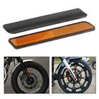2 Motorcycle Front Fork Leg Reflector Mouldings for    Yellow