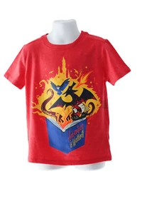 Little Boys Red Short Sleeve T-Shirt Adventure is Waiting Size XS - Picture 1 of 3