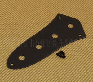AP-0640-B Black Jazz Bass Guitar Control Plate CTS Large Potentiometer Holes - Picture 1 of 1
