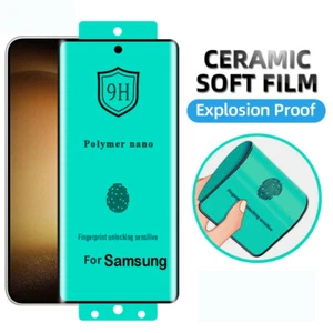 For Samsung Galaxy S23 22 21 20 Note 10 20 Plus Ultra Ceramics Screen Protector - Picture 1 of 11