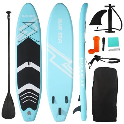 10ft 10in Inflatable Stand Up Paddle Board  SUP Adult Paddleboard Non-Slip Deck - Image 1 of 4