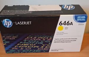 Genuine HP CF032A 646A Yellow Toner Cartridge - Brand New Open Box