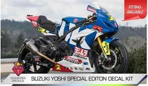 Fits Suzuki Yoshi Track Day Motorbike Vinyl Graphics Kit Decals Any Year - Picture 1 of 2