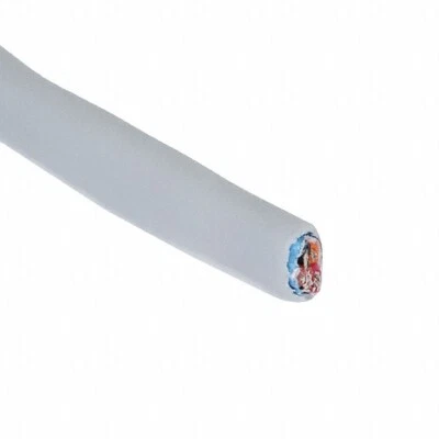 100' Alpha Wire 78104 SL005 Slate 28 AWG 4 Conductor Tinned Copper Foil Braid - Image 1 of 4