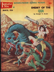 IMAGINATIVE TALES March 1956 Enemy of the Qua by Dwight V. Swain Fine - Imagen 1 de 3