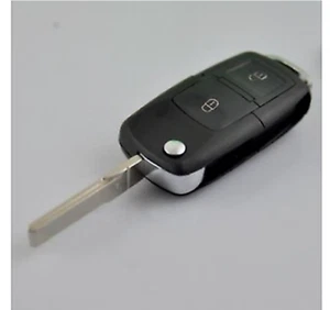 2 BUTTON REPLACEMENT REMOTE KEY FOB CASE SHELL + FLIP HEAD FOR VW TRANSPORTER - Picture 1 of 1