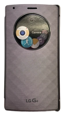 Custodia Folio Snap-On Quick Circle Per LG G4, Viola - Immagine 1 di 4